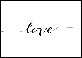 Poster In Zwart Wit Met Tekst Love Koop Online Poster Teksten Grafische Posters