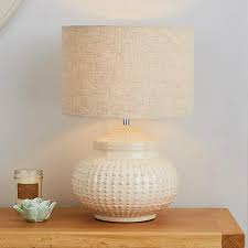Range of white bedside table and cabinets. Zeeburg Urchin Ceramic Cream Table Lamp Cream Table Lamps Glass Table Lamp Table Lamp