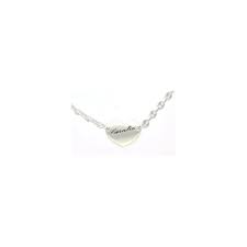Argent 925 rhodié ou argent 925 plaqué or jaune maille força, figaro, gourmette dimensions voir image lettre majuscule 1,12cm, lettre minuscule 0,55cm fabrication belge. Collier Argent Grain De Cafe Avec Prenom