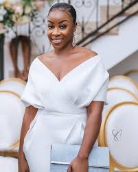 We Love Ghana Weddings On Instagram Beautiful Wedding Guest See More On Ghanawed Wedding Guest Dress Styles Ghana Wedding Blush Bridesmaid Dresses Short