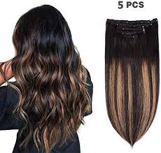 Beautiful 5 Pieces 14 Remy Clip In Hair Extensions Human Hair Natural Black To Chestnut Brown H In 2020 Black Natural Hairstyles Brown Blonde Hair Real Hair Extensions