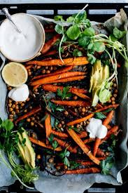 Roast Carrot Chickpea Avocado Salad With Cumin Honey Yogurt The Brick Kitchen Rezept Gesunde Rezepte Ayurvedische Rezepte Gesunde Ernahrung