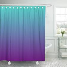 See more ideas about beautiful bathrooms, bathroom design, bathroom inspiration. Cynlon Colorful Gradient Turquoise Purple Ombre Bathroom Decor Bath Shower Curtain 60x72 Inch Walmart Com Walmart Com