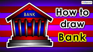 How To Draw Bank For Kids Step By Step Http Rgbpencil Com Pages How To Draw Kids 043 How To Draw Bank For Kids Easy Steps