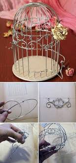 How To Make Decorative Wire Birdcage Click On Image To See Step By Step Tutorial Cheaphomedecor Wire Art Bird Cage Decor Wire Diy