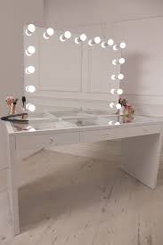 Crisp White Finish Slaystation Make Up Vanity With Premium Storage Three Spacious Drawers Encrusted With Di Dressing Table Vanity Diy Vanity Mirror Home Decor