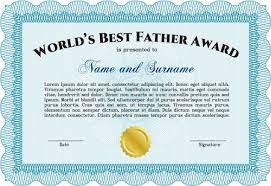 Although named blue falcon, the falcon is rarely blue. World S Best Father Certificate Award Template Sky Blue Freestock Vectors