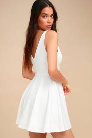 Darling Delight White Skater Dress In 2020 White Skater Dresses White Dresses Graduation White Short Dress