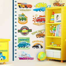 Disney Cars Child Height Chart Wall Decals