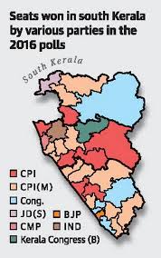 ___ satellite view and map of kerala (കേരളം), india. South Kerala A Crucial Battleground For Fronts The Hindu