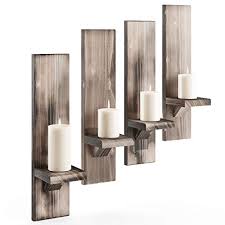 Product title arched belt wall sconce candle holder made of iron/g. Rustic Candleholders 4 Wall Mount Wooden Candle Holders Floating Shelves Wallmounted Rustic Pillar Candle Sconce Hanging Shelf Farmhouse Wall Decor Large Wooden Handmade Rustic Pricepulse