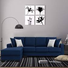 Sofas for living room with corner sofa leather for modern sofa set l shape sofa set designs. Furny Apollo 5 Seater L Shape Lhs Sofa Set Blue Amazon In Electronics