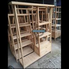 Diy rak pakaian cloth organizer dari kayu part 1 gantungan baju dan rak sepatu youtube rak pakaian rak gantungan baju. Jual Rak Display Gantungan Baju Pakaian Retro Kayu Jati Mentahan Moderen Di Lapak Mebel57jepara Bukalapak