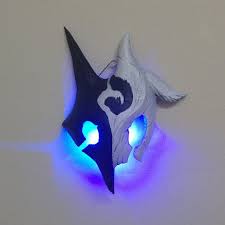 3d Printed Led Kindred Mask Etsy Prints Lambs And Wolves Drawings
