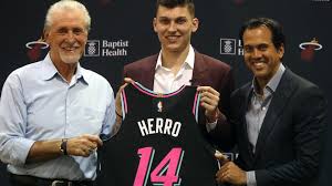 This is the first year blue is the primary colour of the vice set. Growing Up A Fan Tyler Herro S Drip Was A Heat Jersey Long Before Draft Night South Florida Sun Sentinel South Florida Sun Sentinel