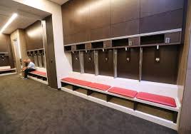 Atlanta United Dressing Room Mercedes Benz Stadium Packers Hall Of Fame Dressing Room Lockers