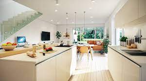 To begin with, it is necessary to decide on the style: Stylish Apartment Living Room And Kitchen Viscato Archello