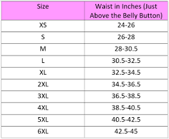 Waist Training Corset Size Chart Measurement Waist