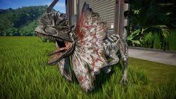 Unlock all ingen database entries in the game. Dilophosaurus Jw E Jurassic Park Wiki Fandom