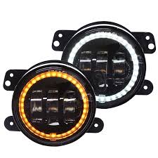 4 Front Bumper Led Fog Lamp For Jeep Halo Ring Light 4 Inch Led Fog Lights For Wrangler Buy Fog Light Halo High Quality Fog Light For Jeep 4 Inch Fog Light Product