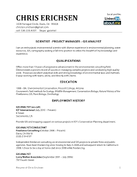 Gis Specialist Cv Sample March 2021