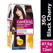 There are some cherry black hair dyes that can help you achieve this hair color. Buy Loreal Paris Casting Creme Gloss Black Cherry 360 875 Gm 72 Ml Online At Best Price Bigbasket