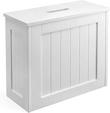 White classic 1 drawer, 2 willow basket storage unit. Christow Small Bathroom Storage Unit White Toilet Roll Cabinet Compact Slimline Wooden Bathroom Box Multi Purpose Cleaning Tidy Amazon Co Uk Kitchen Home
