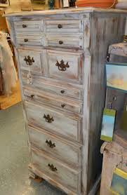 Emily S Up Cycled Furniture Tall Blue Grey Distressed Dresser Grey Distressed Furniture Distressed Dresser Distressed Wood Furniture