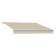 Awntech Key West 168 In Wide X 120 In Projection Linen White Striped Striped Vertical Patio Right Motor Retractable Awning Lowes Com In 2020 Retractable Awning Outdoor Living Space Living Spaces