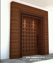 Selain kayu jati, jenis kayu yang umum dipakai untuk membuat kusen pintu yaitu kayu merbau. Model Kusen Satu Pintu Kayu Jati