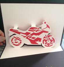 Motorcycle Pop Up Card Geldgeschenke Geschenke Pop Up Karte Basteln
