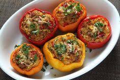 Paprika Gefullt Mit Hackfleisch Und Reis Rezept Rezepte Hackfleisch Rezept Paprika Mit Hackfleisch