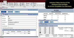 Access Hotel Management System Software Database Templates For Access 2016 Software Updated January 2021