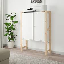Ivar Cabinet With Doors Pine White Since Ivar Storage System Is So Good At What It Does It Has Faithfully Served Custom Ivar Schrank Schrankturen Ikea Ivar