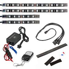 Pantry And Under Cabinet Led Lighting Kit Weatherproof Multi Strip Remote Activated Rgb Color Changing Kit Super Bright Leds