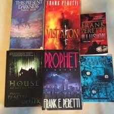 Unleashed from caves used for occult rituals, a microscopic evil invades the world—an infestation that deceives, blinds, kills, and then. Best Frank Peretti Books House This Present Darkness The Visitation Prophet Illusion And Nightmare Academy 5 Ea Or All 6 For 25 For Sale In Sevier County Tennessee For 2021