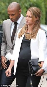 Despite thierry henry's proven talent in football, the unfortunate happened to him very soon, as his. Thierry Henry Heavily Pregnant Girlfriend Attend Wimbledon Football Soccer Peacefmonline Com