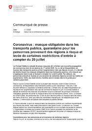 On peut contracter les virus respiratoires en serrant la main à quelqu'un puis en se touchant les yeux, le nez ou la bouche. Canton De Neuchatel On Twitter Le Conseil Federal A Adopte Diverses Mesures Afin D Eviter Une Nouvelle Propagation Du Coronavirus Masque Obligatoire Dans Les Transports Publics Quarantaine Pour Les Personnes Provenant Des