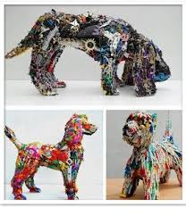 Perros Escultura Povera Recycled Art Projects Recycle Sculpture Art From Recycled Materials