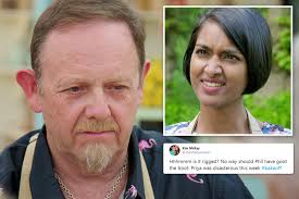 Bake Off fans slam show as a 'fix' as Phil Thorne is sent home despite  Priya O'Shea's catastrophes |