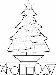 Arbol De Navidad Para Colorear Y Recortar