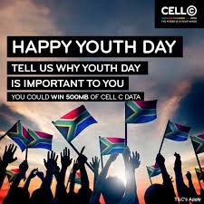 Using the internet as a mouthpiece: Cell C Today We Celebrate The Power Of South Africa S Youth Tell Us Why Youth Day Is Important To You And You Could Win One Of Fifty 500mb Of Cell