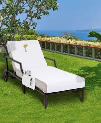 The latest outdoor chaise lounges allow you to completely relax and forget about your day. Linum Home Standard Size Chaise Lounge Cover With Side Pockets Embroidered With Palm Tree Reviews Home Macy S
