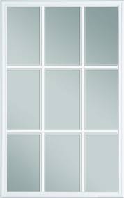 Universal 20 X 36 9 Lite Glass White Frame White Frame Diy Door Home Upgrades