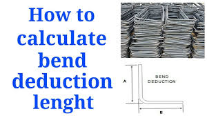 How To Calculate Bend Deduction Lenght Of Bar