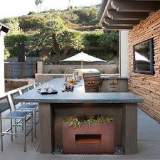 u shaped outdoor kitchen design ideas