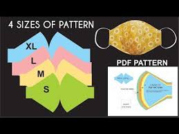A pdf template is provided as well as diagrams and written instructions. Fast And Easy To Make 4 Sizes Of Face Mask Pattern Pdf Face Mask Pattern For Free Part 1 Easy Face Mask Diy Easy Face Masks Sewing Patterns Free Beginner