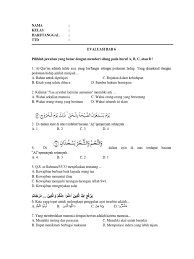 Kata yg tepat untuk melengkapi penggalan ayat tersebut adalah(hal 91). Evaluasi Bab 6 Pdf