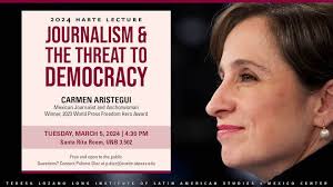 Distinguished Speaker: Carmen Aristegui Presents the 2024 Harte Lecture>