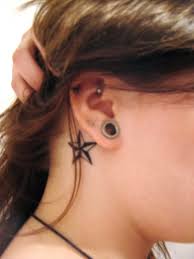 Second most popular is white tattoo ink and another rising star is vegan tattoo ink. 58 Star Tattoos Behind The Ear